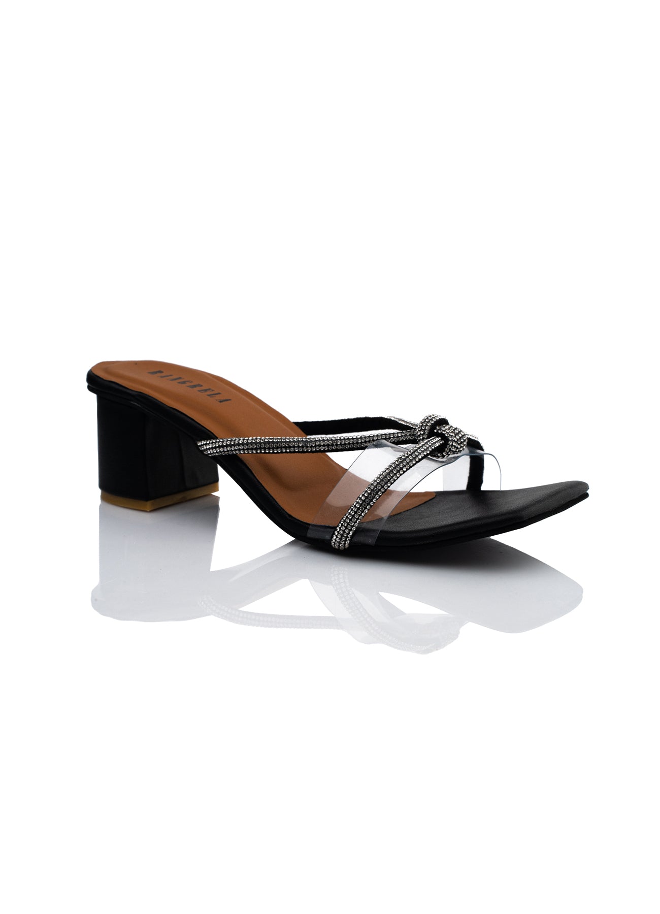 Aria Black Block Heels