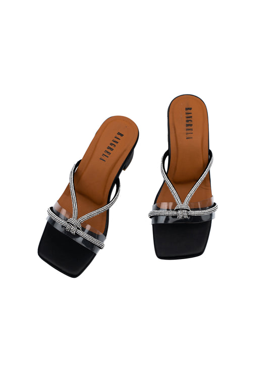 Aria Black Block Heels